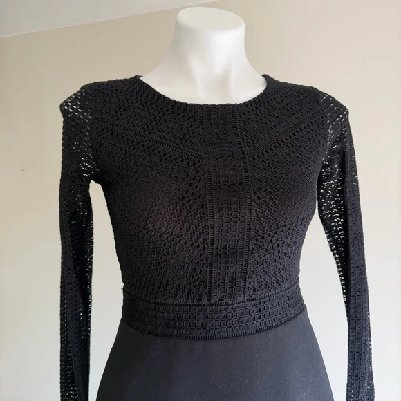 Banana Republic Black Long Sleeve Dress - Picture 2 of 3